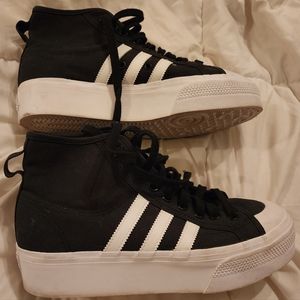 Adidas platform Nizza hi tops